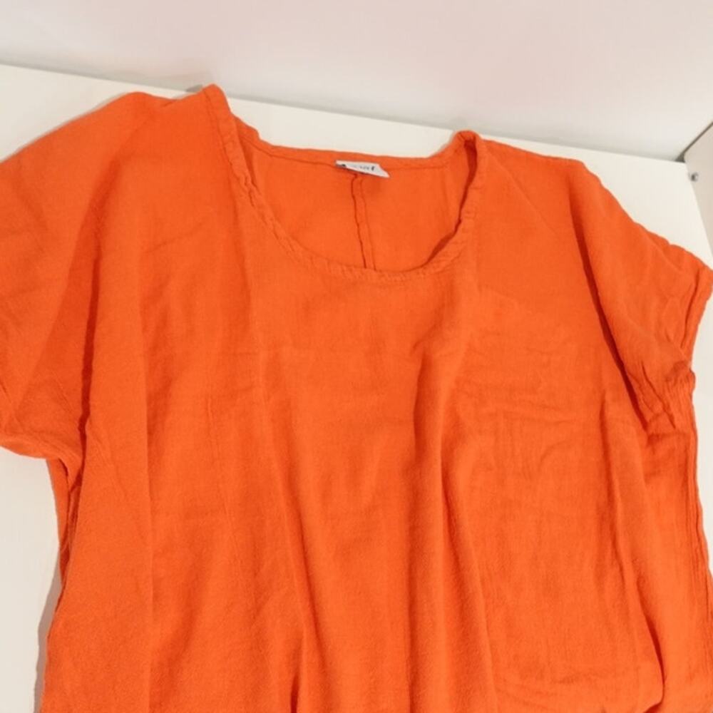OMG! Oh My Gauze / tunic top / TARPON / Sunset Orange/ S/M (6-8) OMG #1